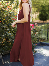 Load image into Gallery viewer, Full Size V-Neck Midi Tank Dress