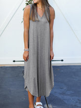 Load image into Gallery viewer, Full Size V-Neck Midi Tank Dress