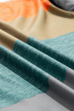 Load image into Gallery viewer, Green Plus Size Colorblock Pullover Top