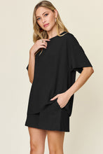 Load image into Gallery viewer, Double Take Full Size Round Neck Short Sleeve T-Shirt and Shorts Set