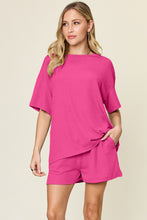 Load image into Gallery viewer, Double Take Full Size Round Neck Short Sleeve T-Shirt and Shorts Set