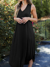 Load image into Gallery viewer, Full Size V-Neck Midi Tank Dress