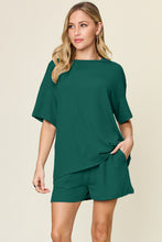 Load image into Gallery viewer, Double Take Full Size Round Neck Short Sleeve T-Shirt and Shorts Set
