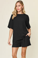 Load image into Gallery viewer, Double Take Full Size Round Neck Short Sleeve T-Shirt and Shorts Set