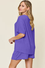 Load image into Gallery viewer, Double Take Full Size Round Neck Short Sleeve T-Shirt and Shorts Set