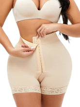 Load image into Gallery viewer, Full Size Lace Detail Hook-and-Eye Shaping Shorts