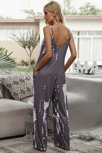 Load image into Gallery viewer, Tie-Dye Spaghetti Strap Jumpsuit with Pockets
