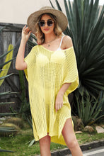 Load image into Gallery viewer, Openwork Side Slit Cover-Up Dress