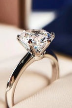 Load image into Gallery viewer, 925 Sterling Silver Moissanite 6-Prong Ring