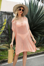 Load image into Gallery viewer, Openwork Side Slit Cover-Up Dress