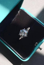 Load image into Gallery viewer, 925 Sterling Silver Moissanite 6-Prong Ring