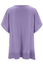 Load image into Gallery viewer, Slit V-Neck Half Sleeve Knit Top
