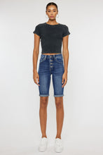 Load image into Gallery viewer, Kancan Full Size Cat's Whiskers Button Fly Denim Shorts
