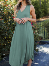 Load image into Gallery viewer, Full Size V-Neck Midi Tank Dress
