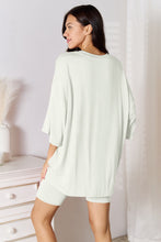 Load image into Gallery viewer, Basic Bae Full Size Soft Rayon Three-Quarter Sleeve Top and Shorts Set

