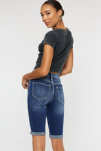 Load image into Gallery viewer, Kancan Full Size Cat's Whiskers Button Fly Denim Shorts
