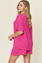 Load image into Gallery viewer, Double Take Full Size Round Neck Short Sleeve T-Shirt and Shorts Set
