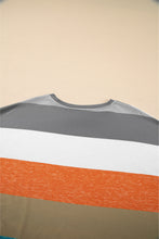 Load image into Gallery viewer, Green Plus Size Colorblock Pullover Top
