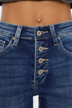Load image into Gallery viewer, Kancan Full Size Cat's Whiskers Button Fly Denim Shorts
