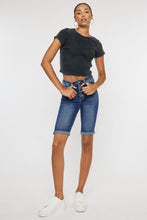 Load image into Gallery viewer, Kancan Full Size Cat's Whiskers Button Fly Denim Shorts
