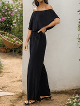 Load image into Gallery viewer, Off-Shoulder Wide Leg Jumpsuit
