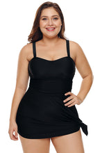 Load image into Gallery viewer, Plus Shoulder Straps Skater Swimdress Swimwear
