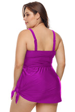 Load image into Gallery viewer, Plus Shoulder Straps Skater Swimdress Swimwear
