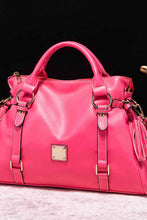 Load image into Gallery viewer, PU Leather Handbag with Tassels
