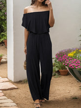 Load image into Gallery viewer, Off-Shoulder Wide Leg Jumpsuit
