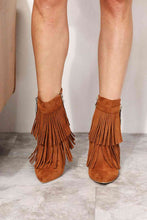 Load image into Gallery viewer, Legend Women's Tassel Wedge Heel Ankle Booties
