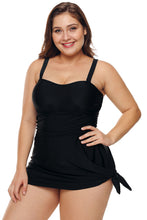 Load image into Gallery viewer, Plus Shoulder Straps Skater Swimdress Swimwear
